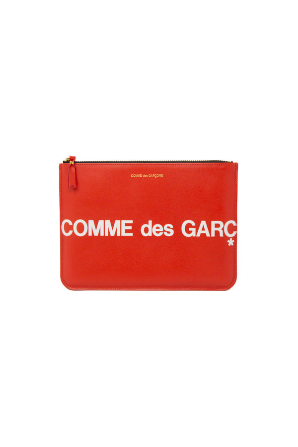 Comme des garcons wallet zip-around with maxi logo – Alpha Pantheon