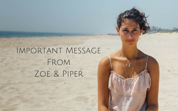 message from zoe and piper