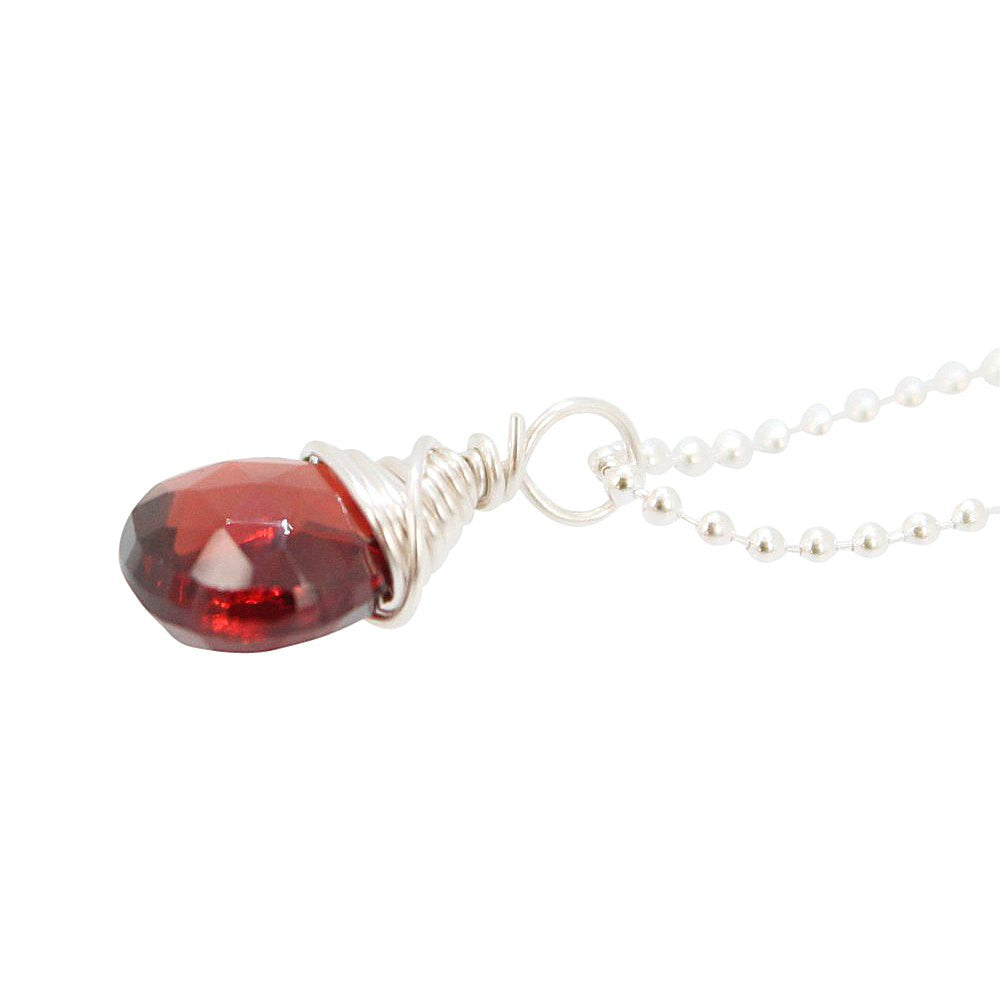 garnet gemstone pendant