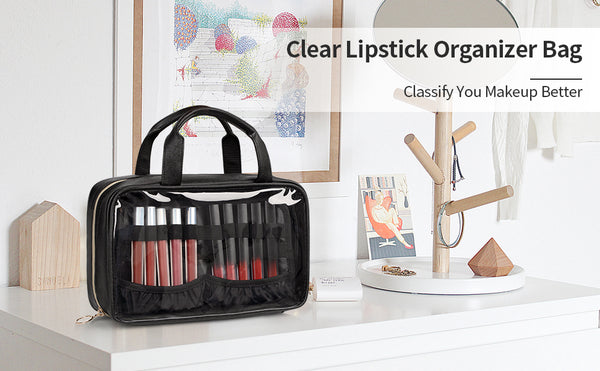 FRCOLOR Lipstick Bag Lipstick Holder for Purse Lipstick Holding Bag Vintage  Lipstick Case Toiletry Travel Organizer Lipstick for Women Simple