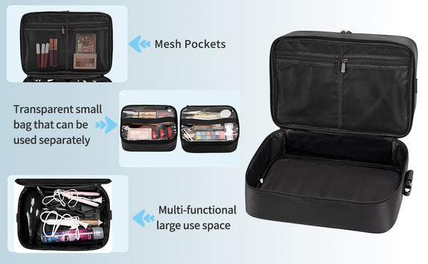 Professional Makeup Case Makeup Bag Multi-compartment 