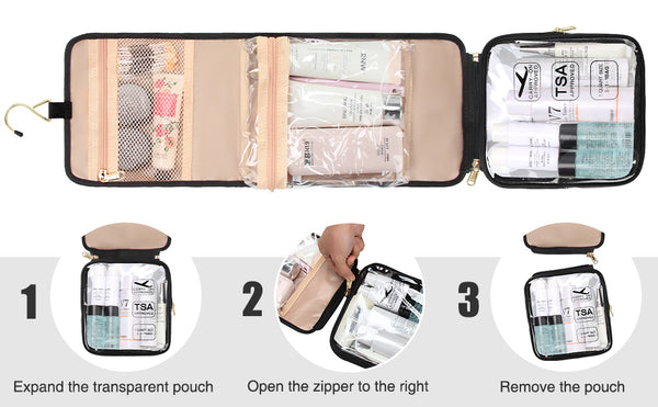 TSA Approved Clear Travel Toiletry Bag Make-up Storage Bag Travel Backpack  Bag