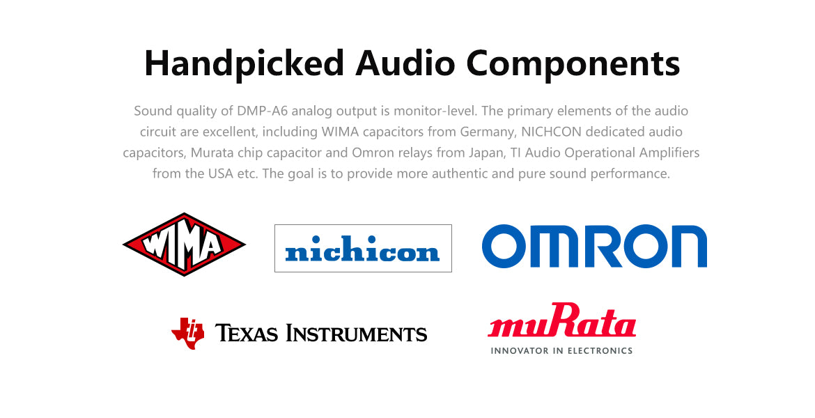Handpicked audio components