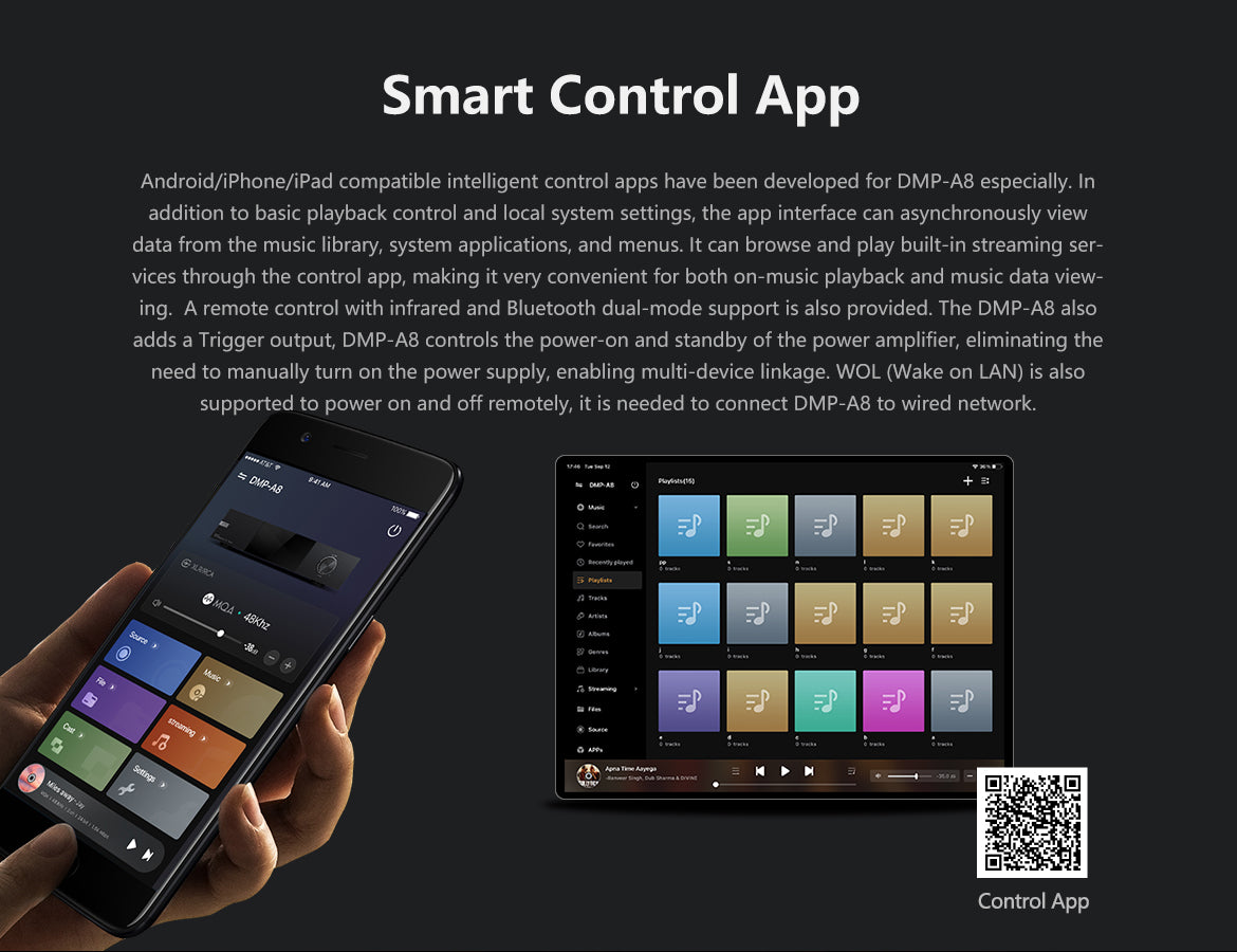 DMP a8 smart control app