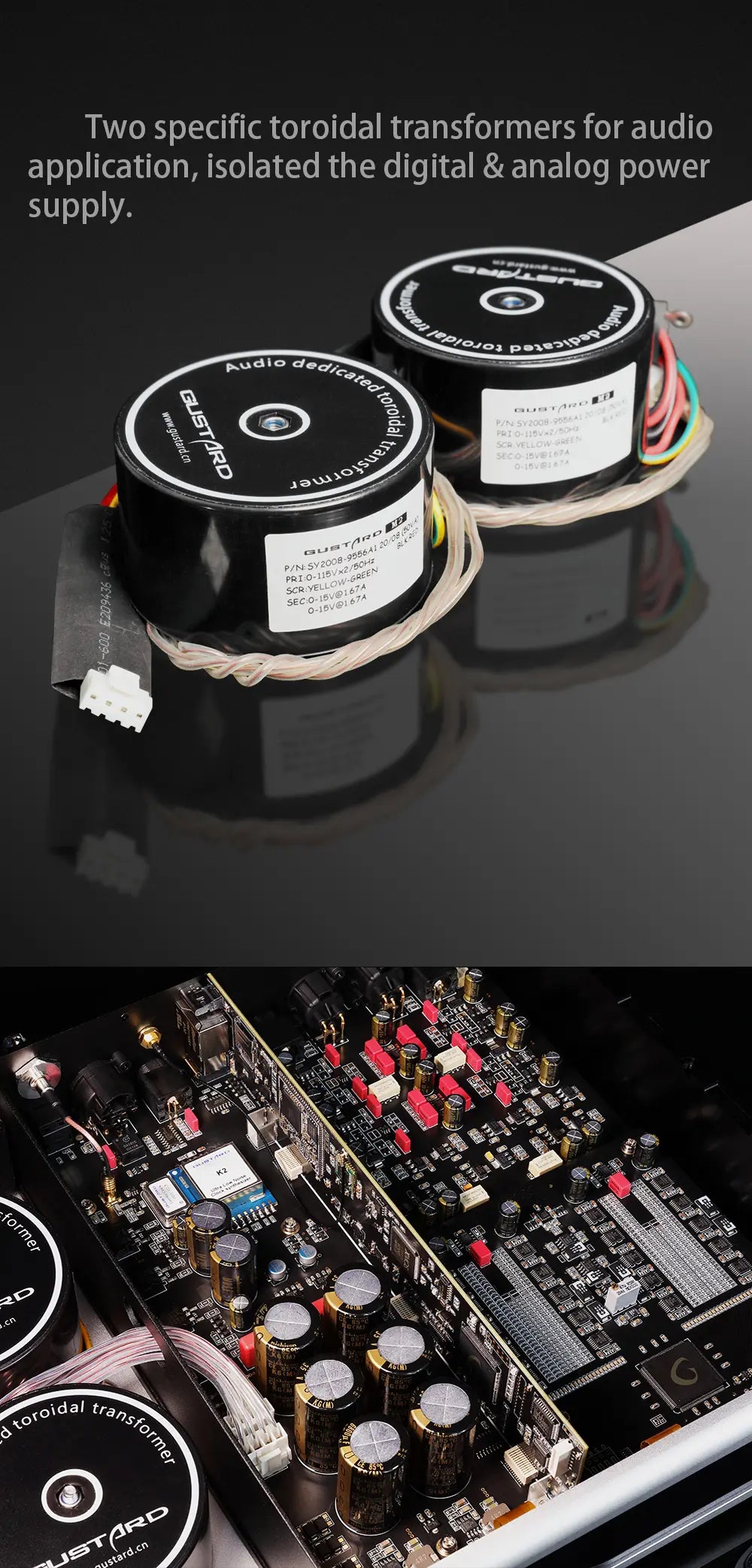 Gustard r26 toroidal transformers