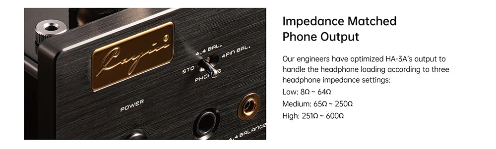 cayin ha3a impedance matched output