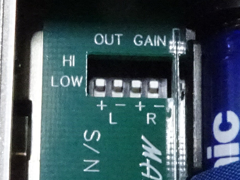 model 475 internal gain switch