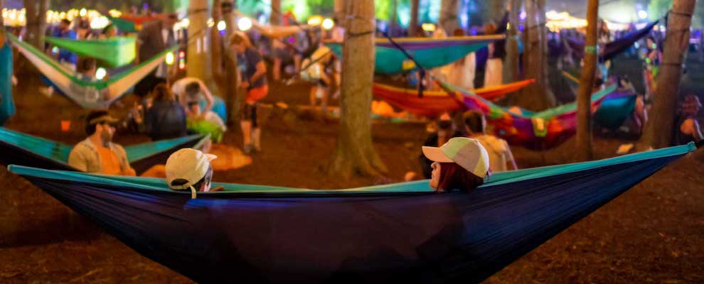 Hammocks at music festivals