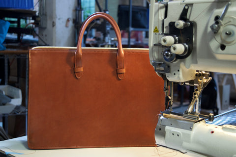 Finishing the Lotuff Leather Bridle Triumph II Briefcase