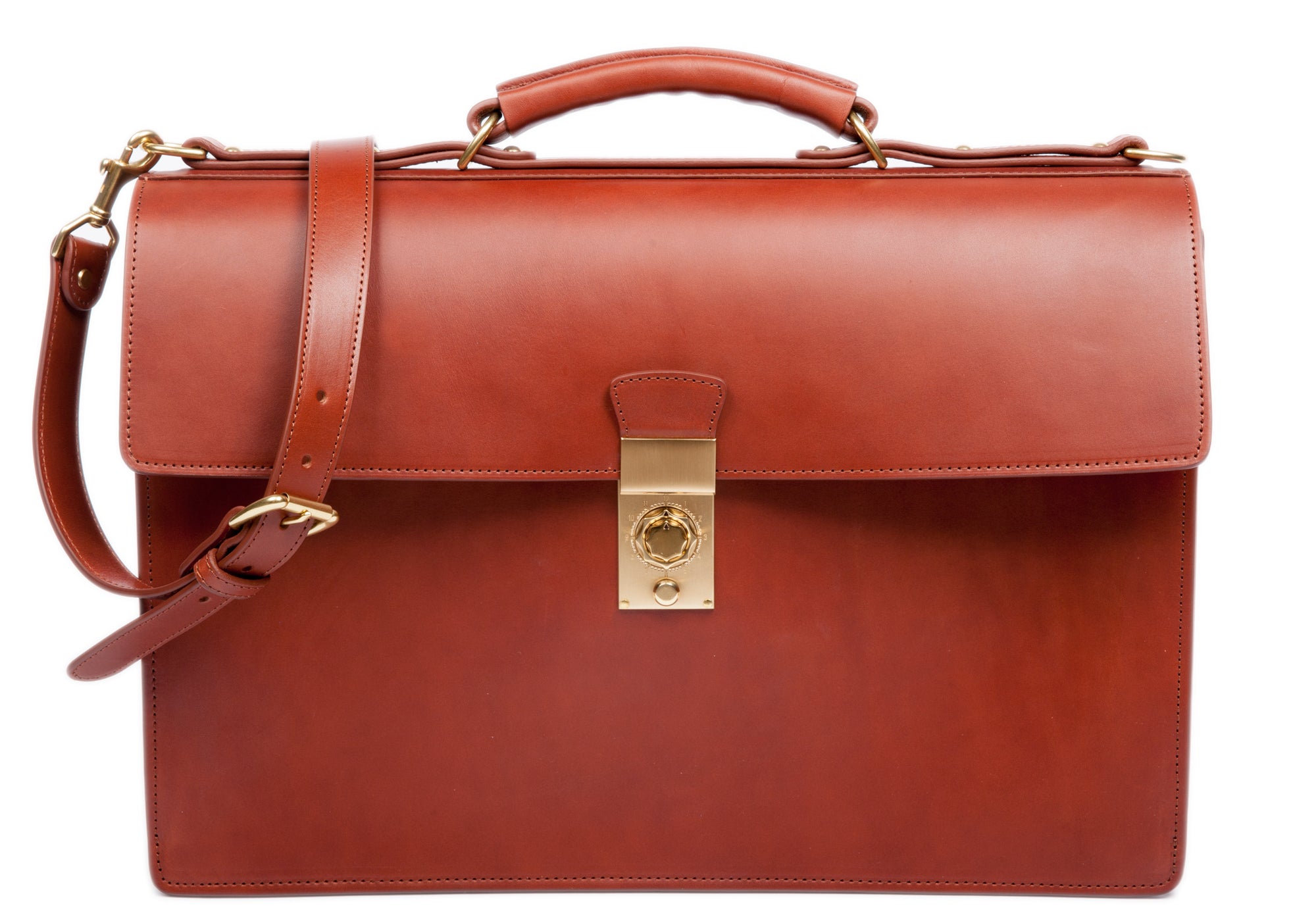 english bridle leather briefcase