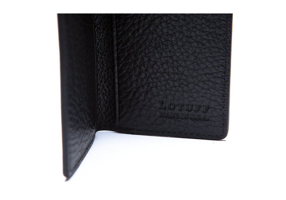 Leather Folding Card Wallet - Handmade Leather Business Card Holders