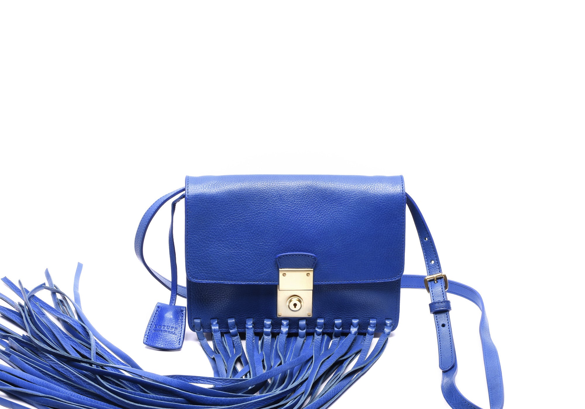 electric blue crossbody bag