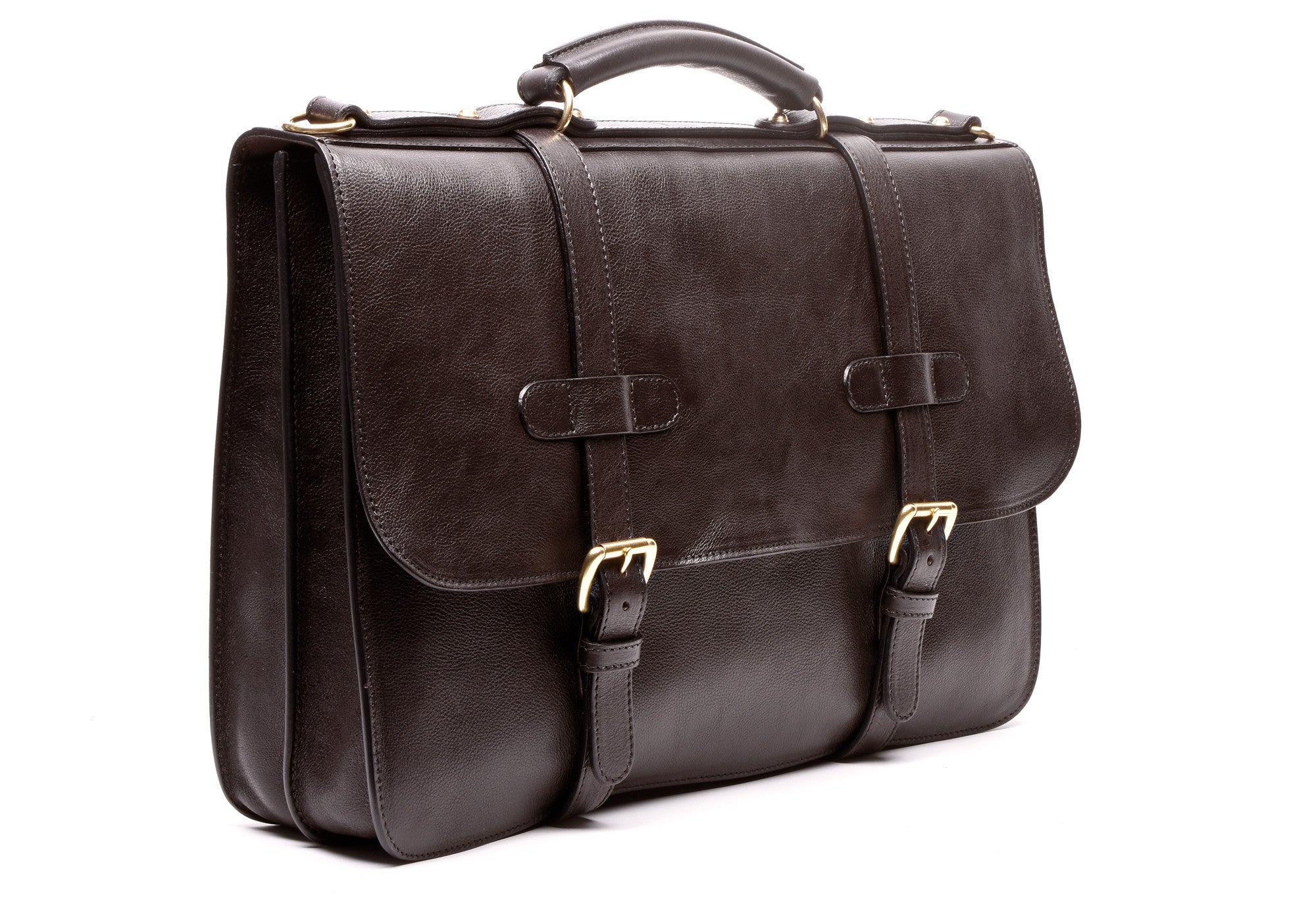 English Briefcase - Handmade Leather Briefcases and Bags · Lotuff Leather