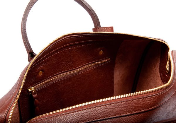 No. 10 Weekender Bag - Handmade Leather Duffle Bag · Lotuff Leather