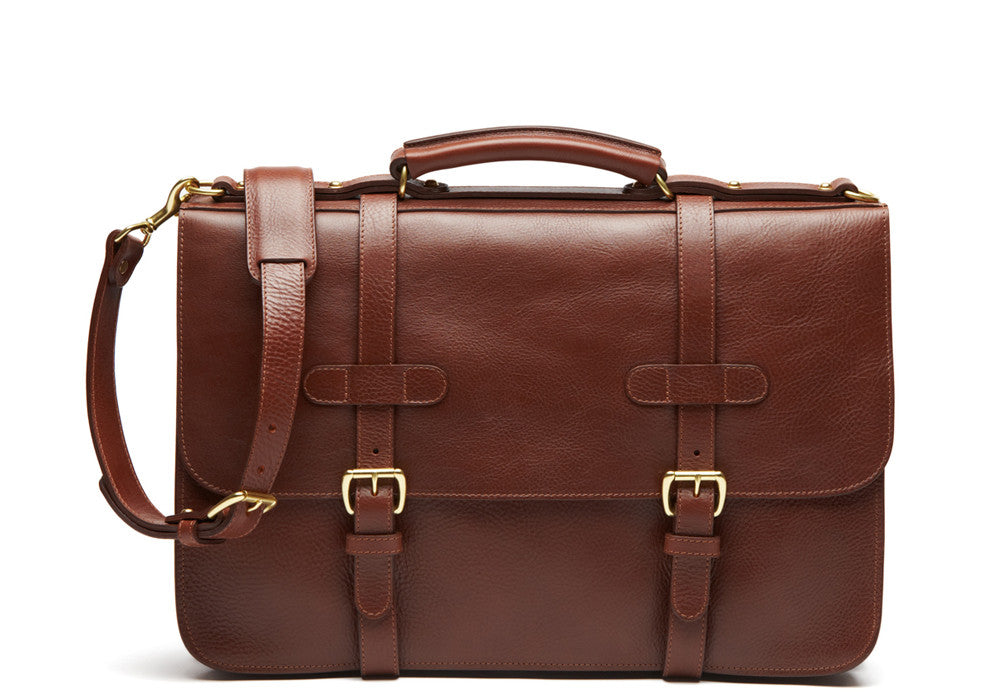 English Briefcase - Handmade Leather Briefcases and Bags · Lotuff Leather