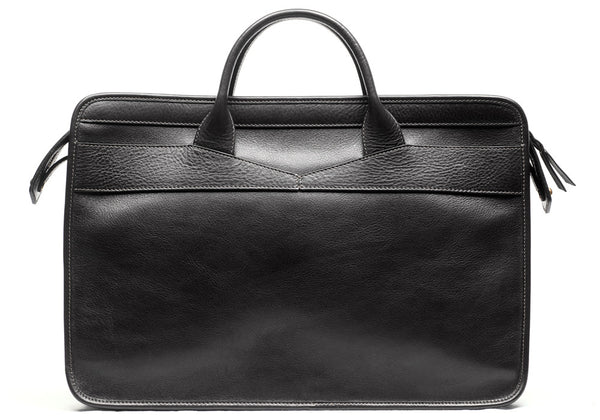 Leather Slim Zipper Briefcase · Lotuff Leather