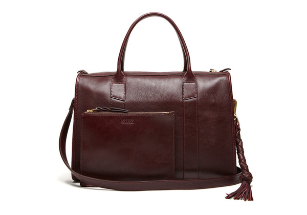 Zipper Satchel #9 - Handmade Leather Handbag and Purse · Lotuff Leather