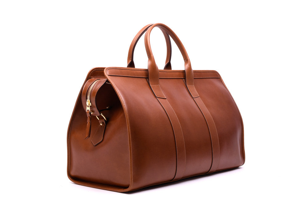 Bridle Duffle Travel Bag - Handmade Leather Bags · Lotuff Leather