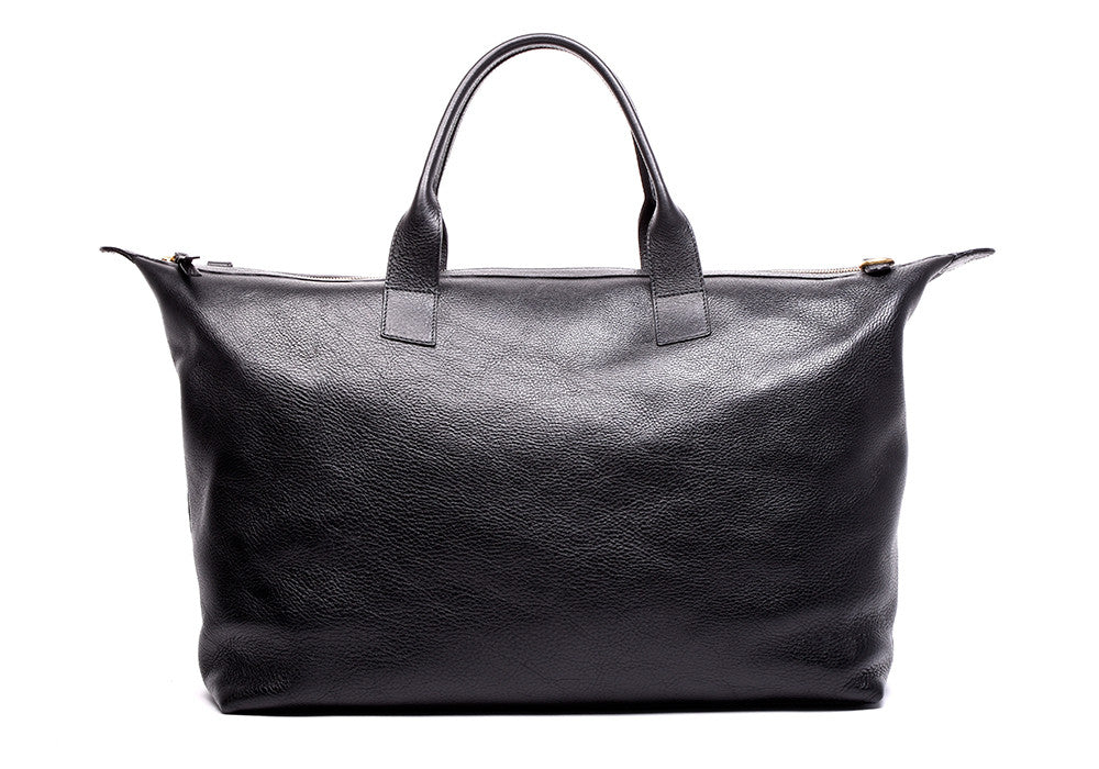 Leather Weekender Tote - Handmade Leather Overnight Bag · Lotuff Leather