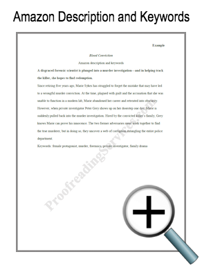 Amazon description and keywords example