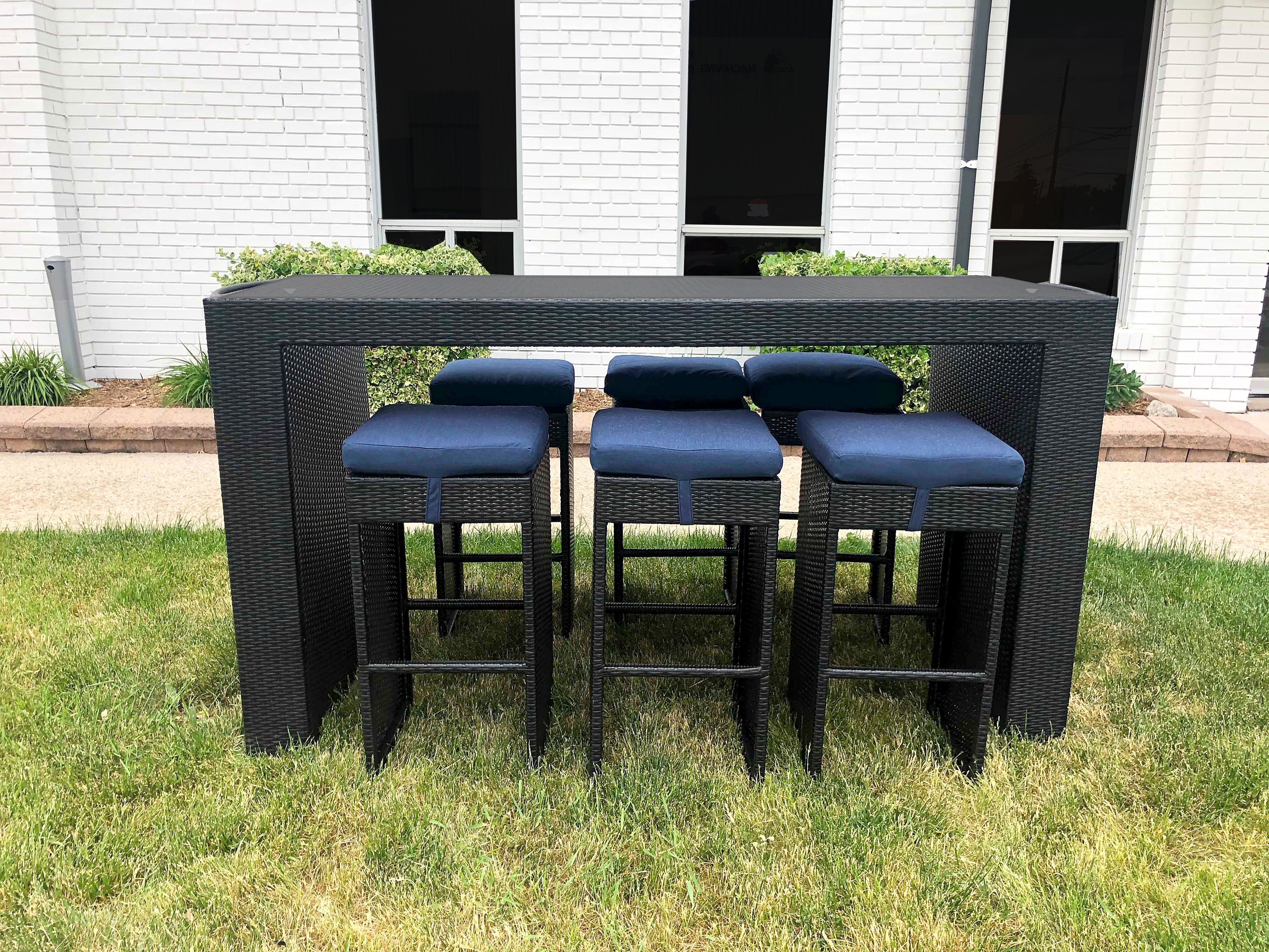 outdoor patio bar set