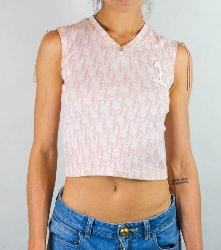 dior monogram crop top