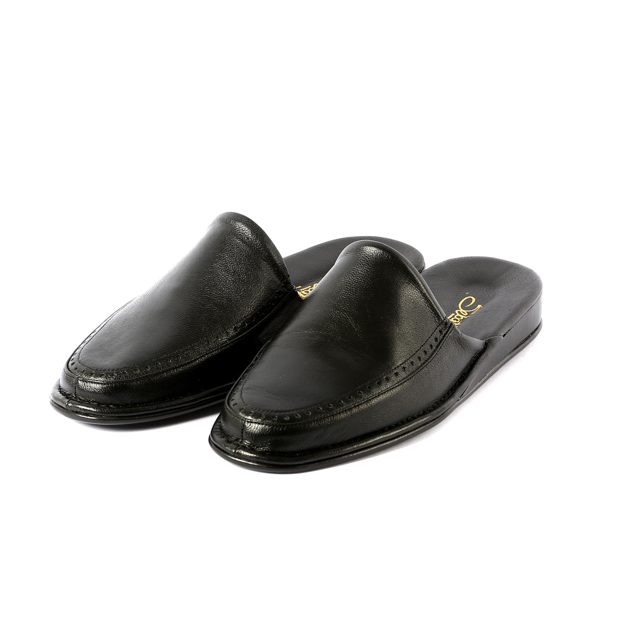 Clark leather slippers with leather sole – Princetown Slippers