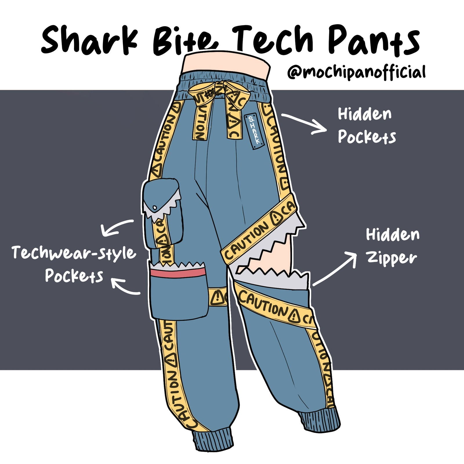 (Pre-Sample Pre-Order™) Shark Bite Tech Pants (Estimated Shipping Mid-September 2025)