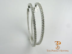 Diamond Hoop Earrings