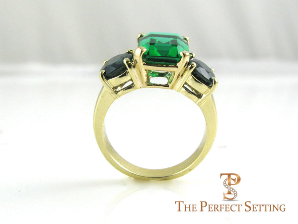 Emerald and Sapphire Cocktail Ring – The Perfect Setting
