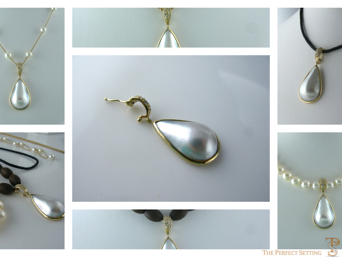 Resetting - Mabe Pearl Ring into Pearl Pendant | The Perfect Setting, Inc