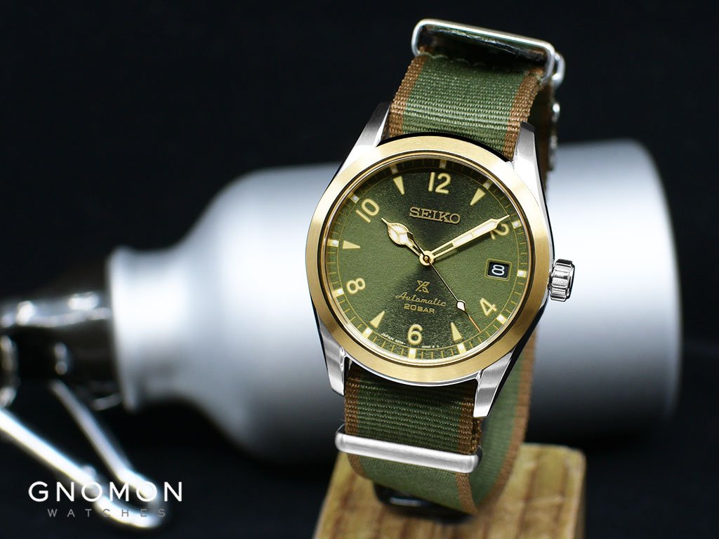 seiko mechanical field watch, stort fynd UPP TILL NUM AV -  