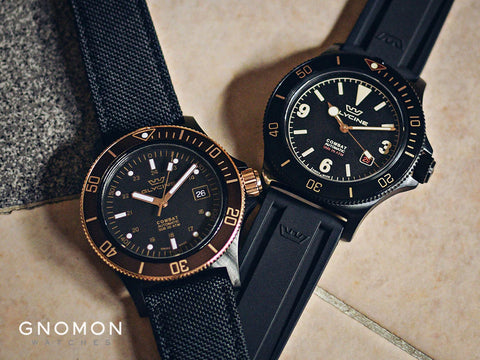 Glycine combat sub rubber strap shop