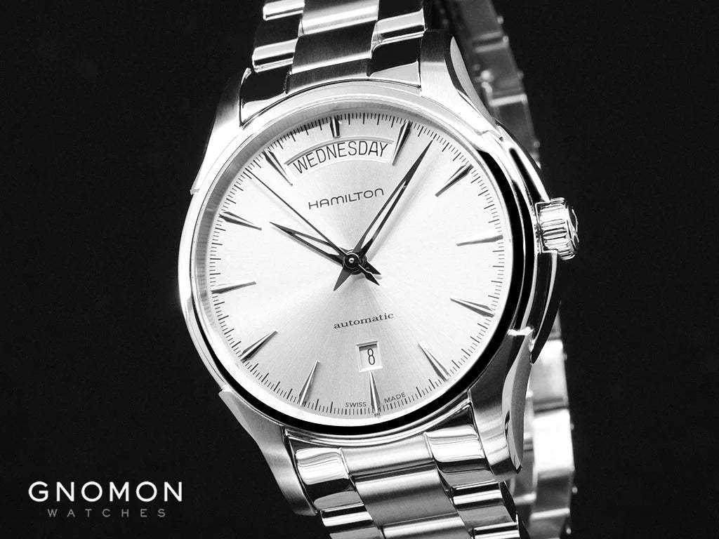 Hamilton Watches under $1000: Jazzmaster Day Date Auto Silver – Bracelet Ref. H32505151
