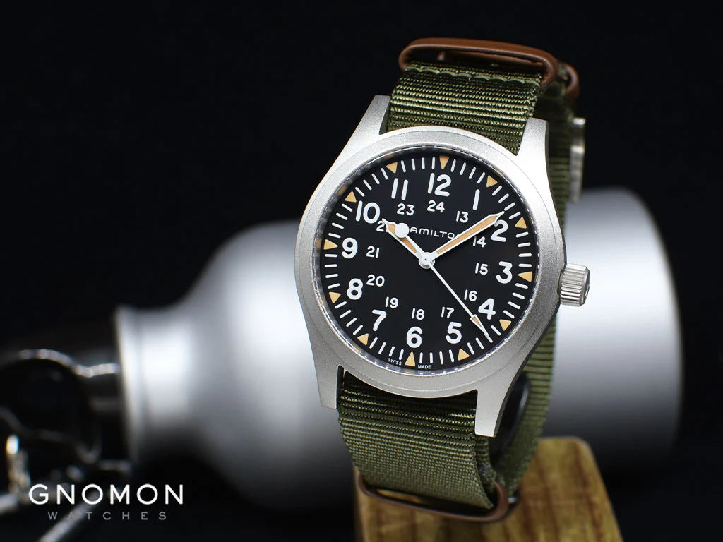 Affordable Swiss Watch: Hamilton Khaki Field Mechanical Handwinding Black