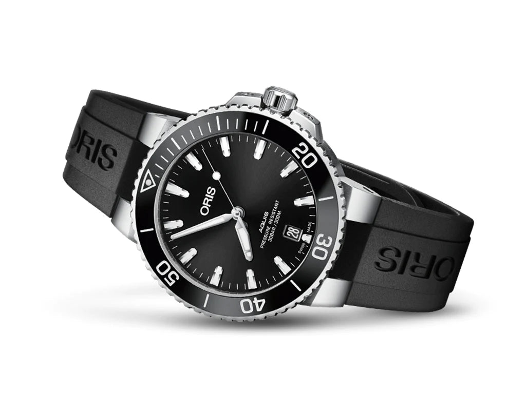Affordable Swiss Watch: Oris Aquis Date Black Sunburst