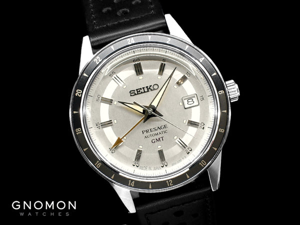 Seiko Presage GMT “Style60's” Series Silver Ref. SARY231