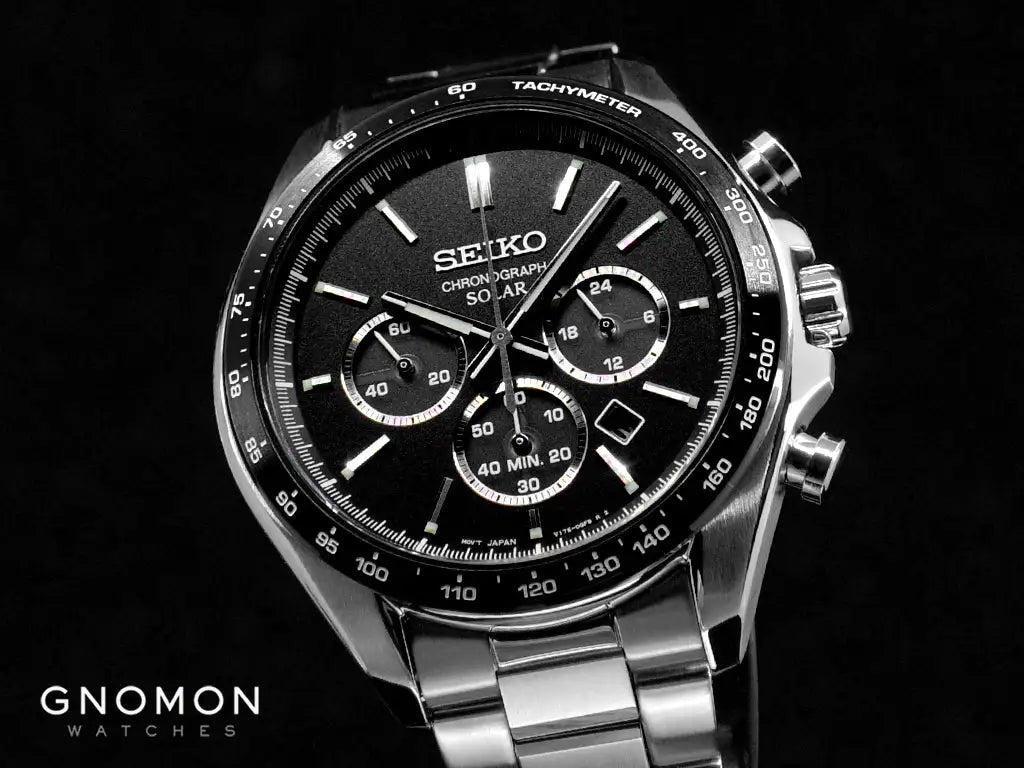 Best Watches for Law Enforcement: Seiko Selection Solar Chronograph Black