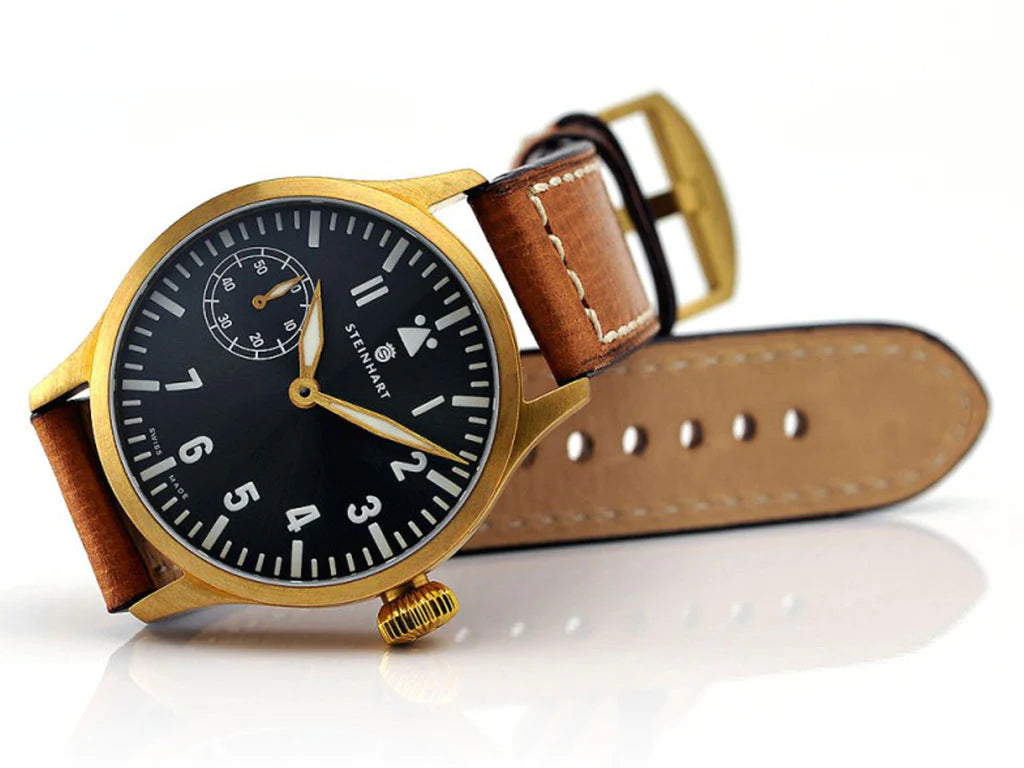 Best Watches for Law Enforcement: Steinhart Nav B-Uhr 44mm Handwind Bronze