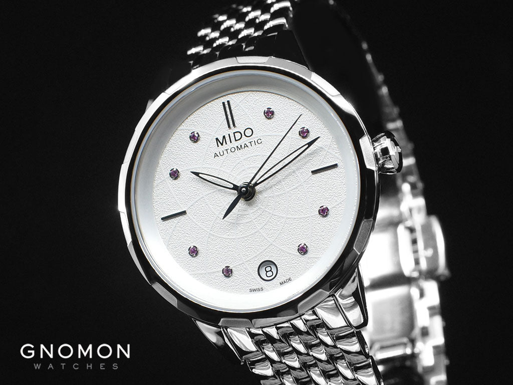 Best Watch Features: Mido Rainflower Pink Sapphire Ladies Ref. M043.207.11.011.00