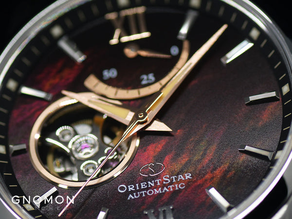 Contemporary Semi Skeleton Mother Of Pearl Burgundy Ref. RK-AT0010A