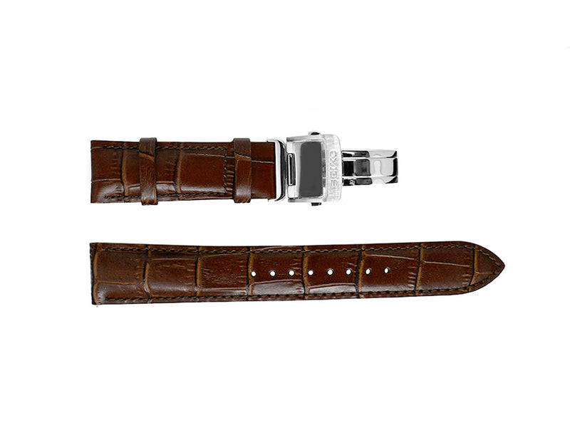 Seiko Calf Leather Strap - Mocha Alligator Grained - 20mm – Gnomon Watches