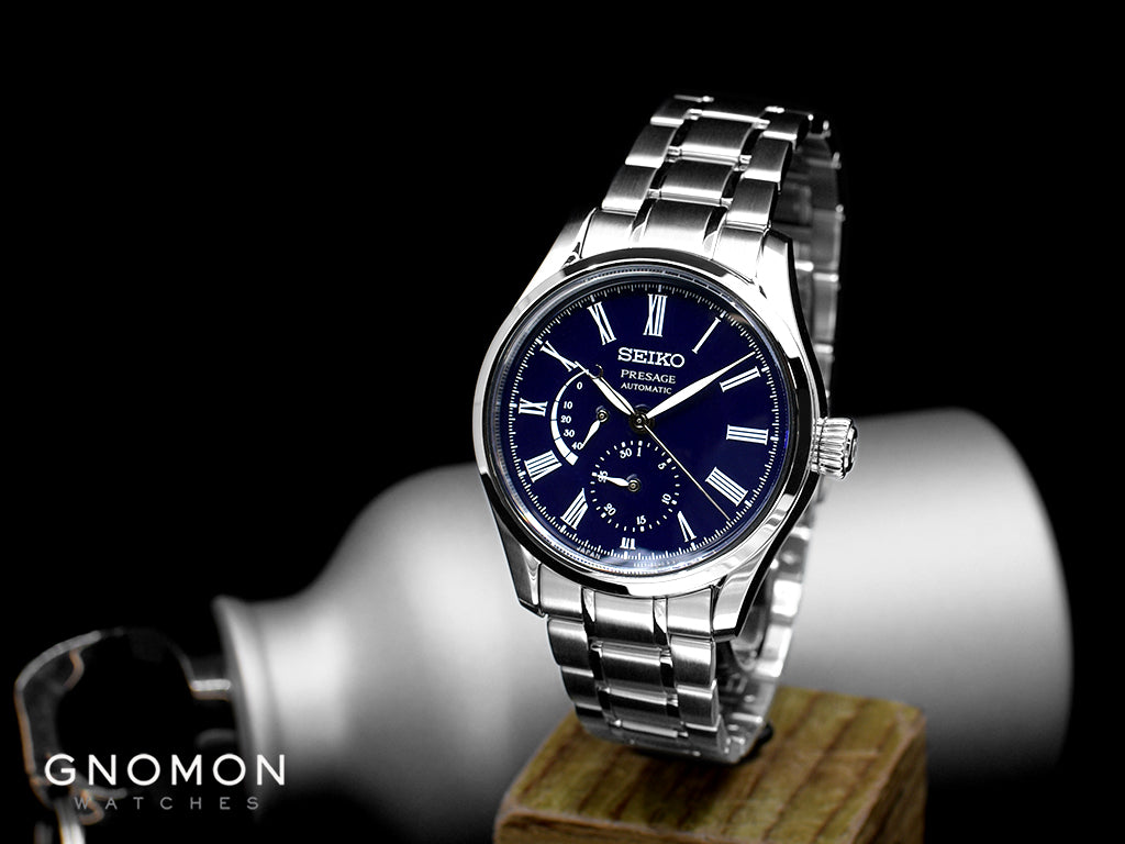 Presage Automatic Enamel Blue Pwr Rsv Ref. SARW047 – Gnomon Watches