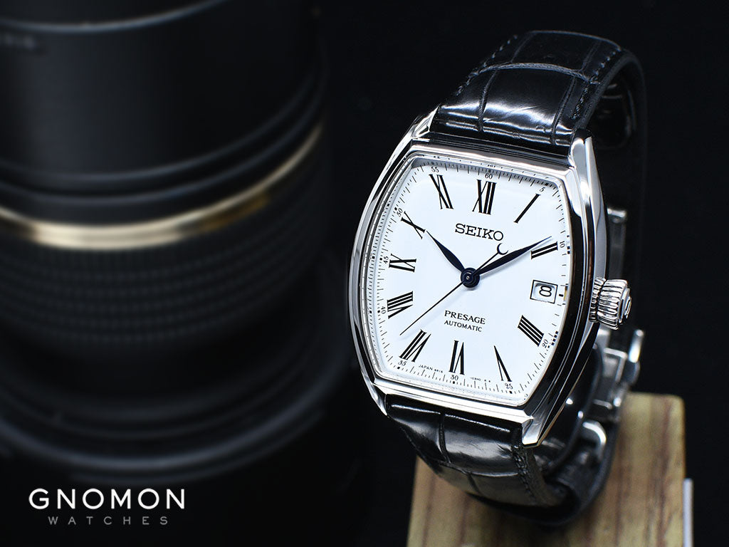 Presage Enamel Tonneau Ref. SARX051 – Gnomon Watches