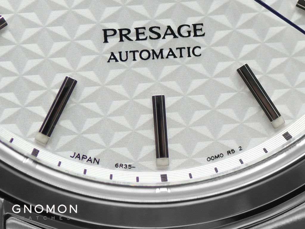 Presage Automatic Sharp Edged Shironeri White Ref. SARX075 – Gnomon Watches