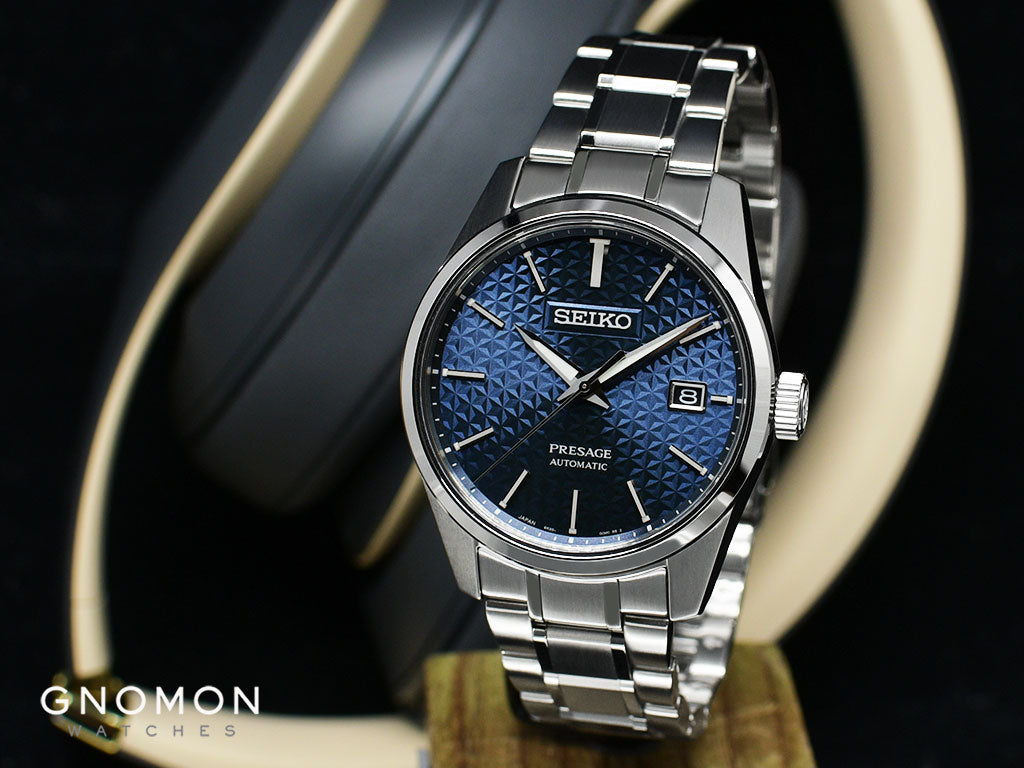 Presage Automatic Sharp Edged Aitetsu Blue Ref. SARX077 – Gnomon Watches