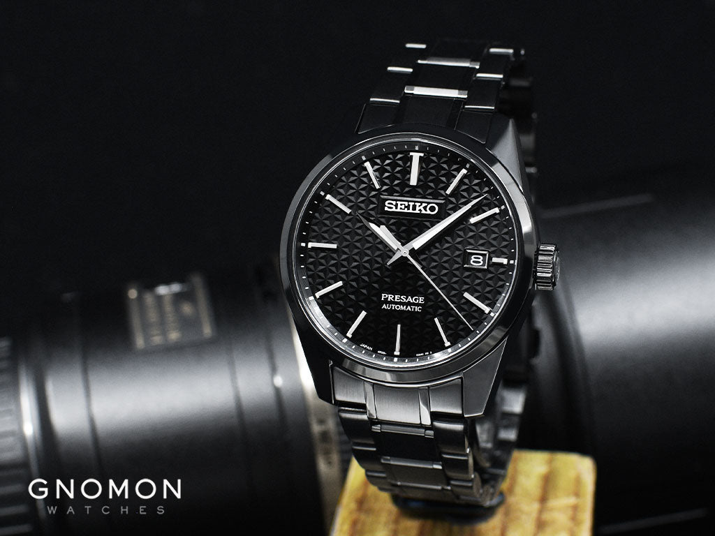 Presage Automatic Sharp Edged Blackout Ref. SARX091 – Gnomon Watches
