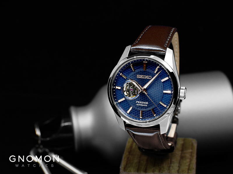 Presage Sharp Edged Open Heart Aisumi Blue Ref. SARX099 – Gnomon Watches