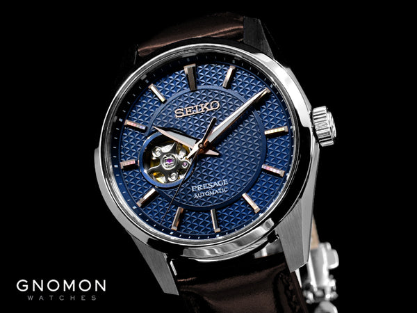 Presage Sharp Edged Open Heart Aisumi Blue Ref. SARX099 – Gnomon Watches