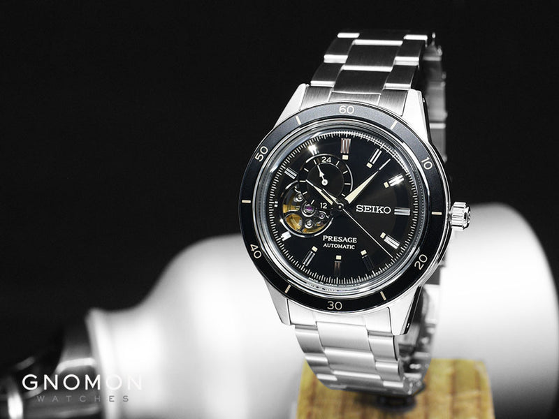 Presage “Style60's” Series Open-Heart Black Ref. SARY191 – Gnomon Watches